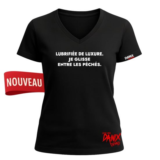 Tshirt Lubrifiée de luxure Je glisse entre les péchés [DANIX CENSORED]